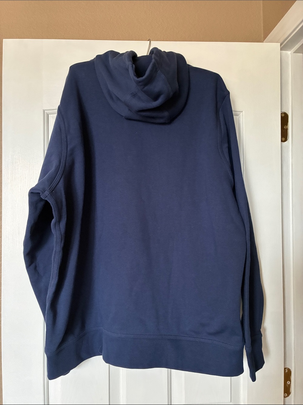 Nike Navy Blue Pullover Hoodie with White Swoosh. Men’s XXL - Picture 2 of 4